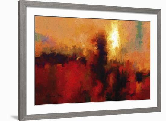 Red Ground-Kanayo Ede-Framed Giclee Print