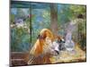 Red-Haired Girl Sitting on a Veranda, 1884-Morisot-Mounted Giclee Print