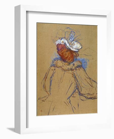 Red Haired Woman Seen from Behind, 1891-Henri de Toulouse-Lautrec-Framed Giclee Print