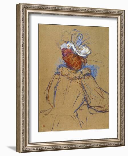 Red Haired Woman Seen from Behind, 1891-Henri de Toulouse-Lautrec-Framed Giclee Print