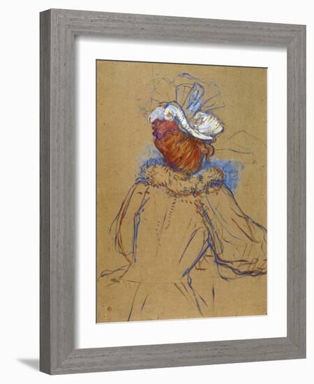 Red Haired Woman Seen from Behind, 1891-Henri de Toulouse-Lautrec-Framed Giclee Print