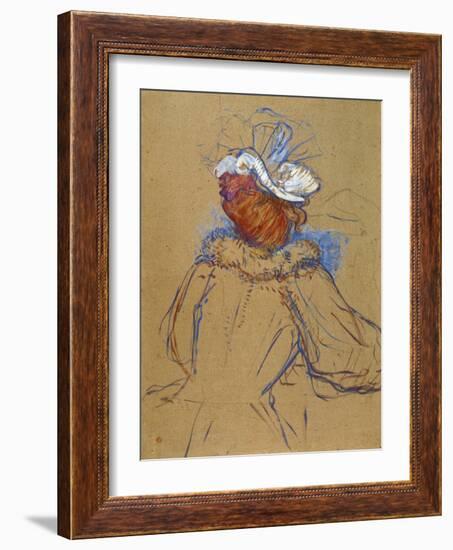 Red Haired Woman Seen from Behind, 1891-Henri de Toulouse-Lautrec-Framed Giclee Print