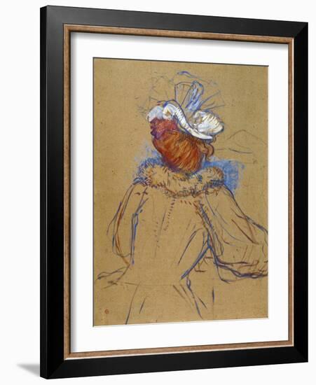 Red Haired Woman Seen from Behind, 1891-Henri de Toulouse-Lautrec-Framed Giclee Print