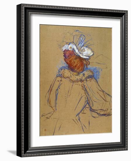 Red Haired Woman Seen from Behind, 1891-Henri de Toulouse-Lautrec-Framed Giclee Print