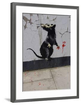 Red handed-Banksy-Framed Giclee Print