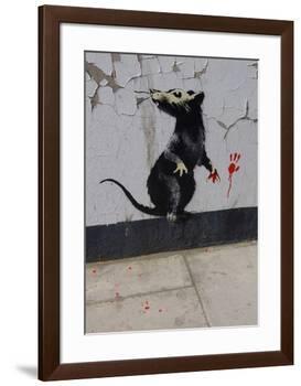 Red handed-Banksy-Framed Giclee Print