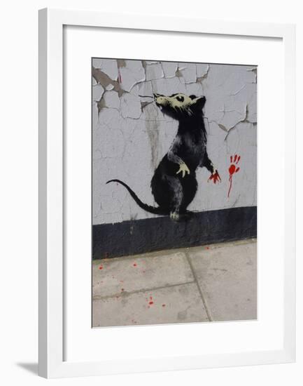 Red handed-Banksy-Framed Giclee Print