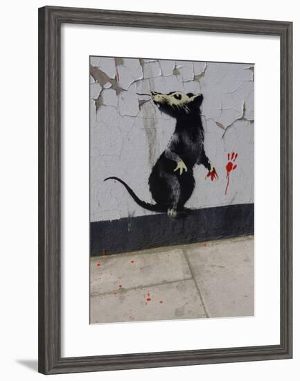 Red handed-Banksy-Framed Giclee Print