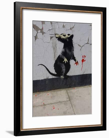 Red handed-Banksy-Framed Giclee Print