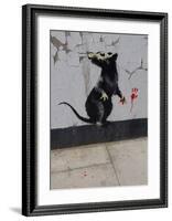 Red handed-Banksy-Framed Giclee Print