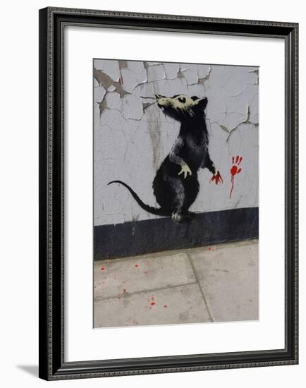 Red handed-Banksy-Framed Giclee Print