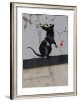 Red handed-Banksy-Framed Giclee Print