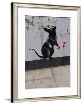 Red handed-Banksy-Framed Giclee Print
