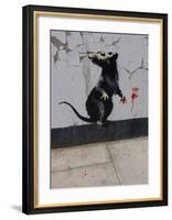 Red handed-Banksy-Framed Giclee Print