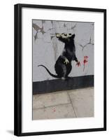Red handed-Banksy-Framed Giclee Print