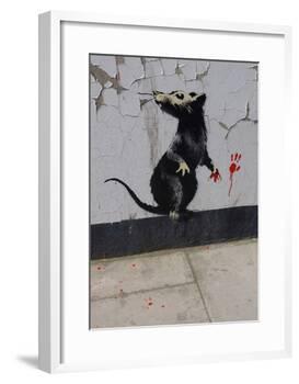 Red handed-Banksy-Framed Giclee Print