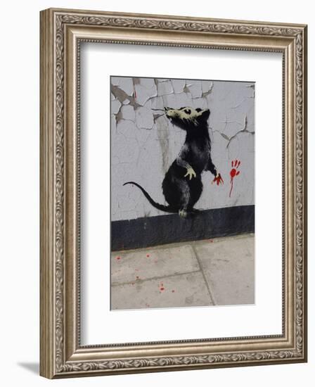 Red handed-Banksy-Framed Giclee Print