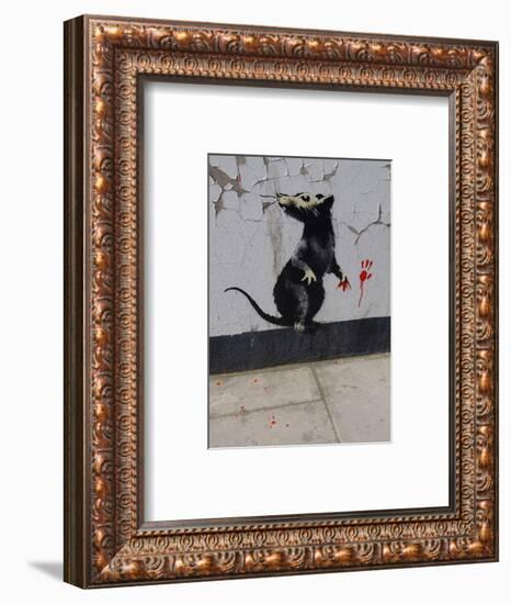 Red handed-Banksy-Framed Giclee Print