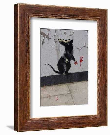 Red handed-Banksy-Framed Giclee Print