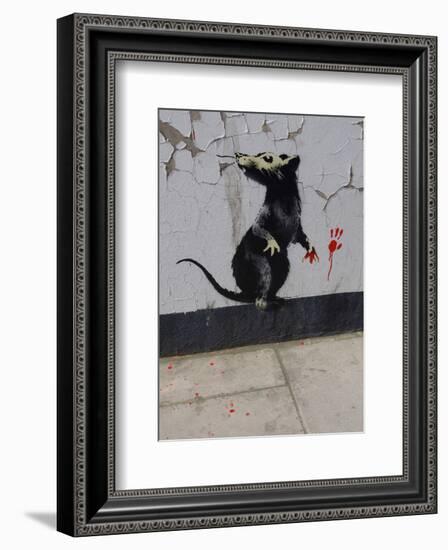 Red handed-Banksy-Framed Giclee Print