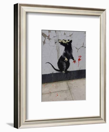 Red handed-Banksy-Framed Giclee Print