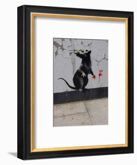 Red handed-Banksy-Framed Giclee Print