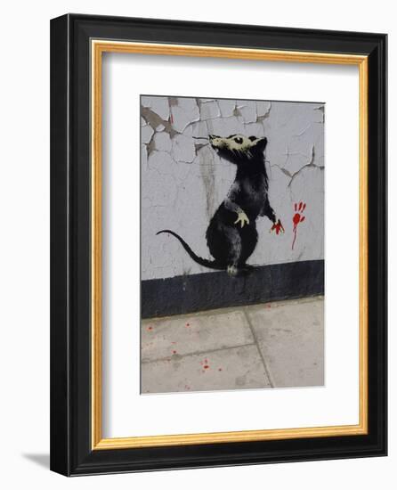 Red handed-Banksy-Framed Giclee Print