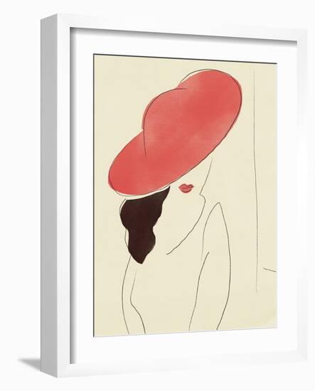 Red Hat Lady-Little Dean-Framed Photographic Print