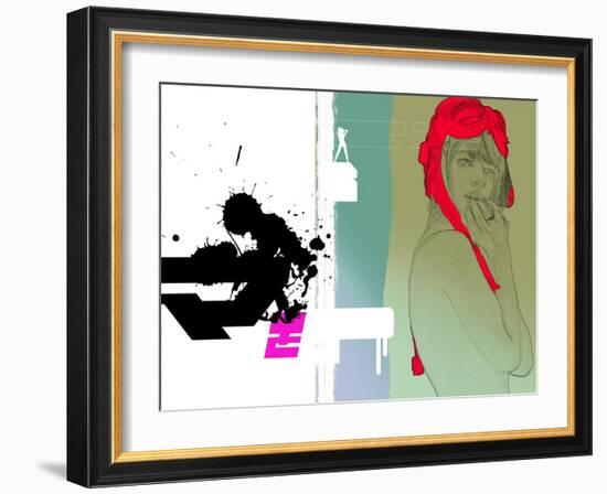 Red Hat-NaxArt-Framed Art Print