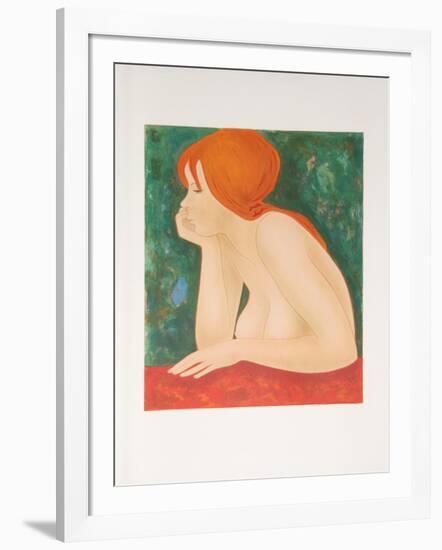 Red Head-Alain Bonnefoit-Framed Collectable Print
