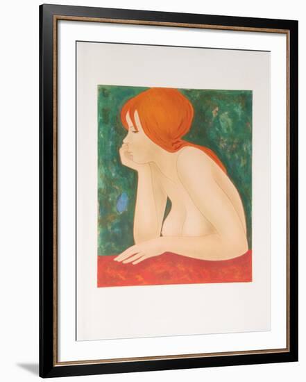 Red Head-Alain Bonnefoit-Framed Collectable Print