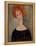 Red Head-Amedeo Modigliani-Framed Premier Image Canvas