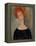 Red Head-Amedeo Modigliani-Framed Premier Image Canvas