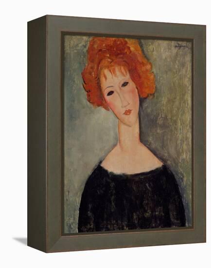 Red Head-Amedeo Modigliani-Framed Premier Image Canvas