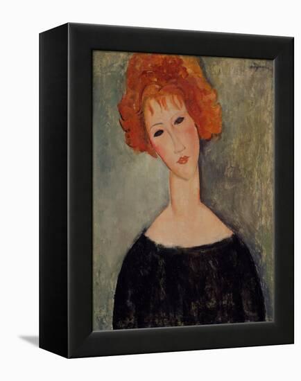 Red Head-Amedeo Modigliani-Framed Premier Image Canvas