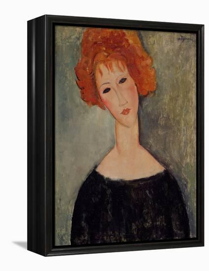 Red Head-Amedeo Modigliani-Framed Premier Image Canvas