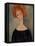 Red Head-Amedeo Modigliani-Framed Premier Image Canvas