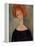 Red Head-Amedeo Modigliani-Framed Premier Image Canvas