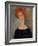 Red Head-Amedeo Modigliani-Framed Premium Giclee Print