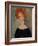 Red Head-Amedeo Modigliani-Framed Premium Giclee Print