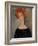 Red Head-Amedeo Modigliani-Framed Giclee Print