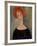 Red Head-Amedeo Modigliani-Framed Giclee Print