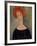 Red Head-Amedeo Modigliani-Framed Giclee Print