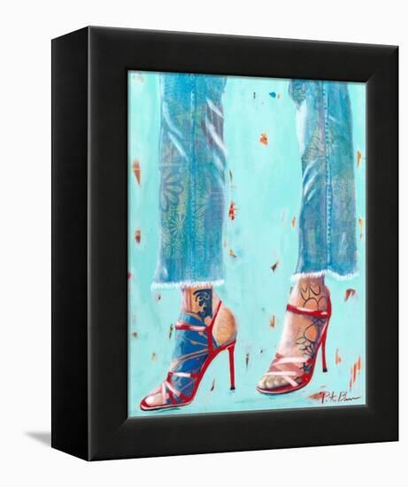 Red Heels-Pamela K. Beer-Framed Stretched Canvas