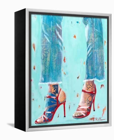 Red Heels-Pamela K. Beer-Framed Stretched Canvas