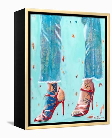 Red Heels-Pamela K. Beer-Framed Stretched Canvas