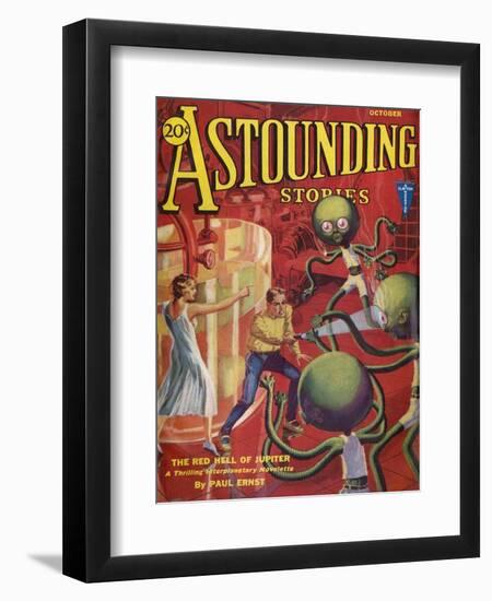 Red Hell of Jupiter'-HW Wesso-Framed Premium Giclee Print