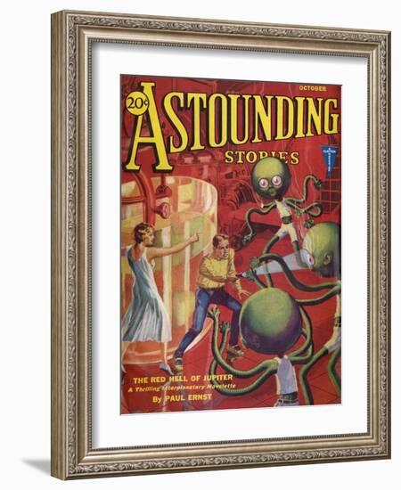 Red Hell of Jupiter'-HW Wesso-Framed Art Print