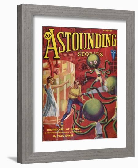 Red Hell of Jupiter'-HW Wesso-Framed Art Print