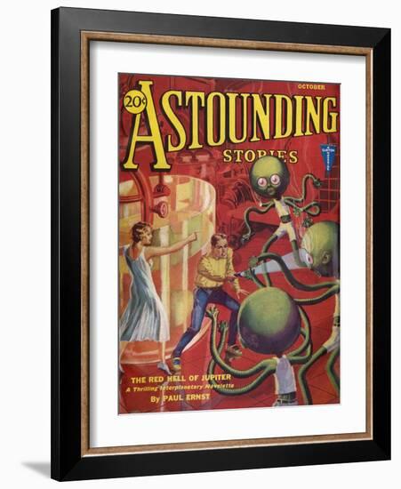 Red Hell of Jupiter'-HW Wesso-Framed Art Print